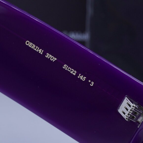 Off-White OERI141 CARY 3707 Rectangle Sunglasses – Purple/Grey - Picture 7 of 10
